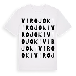 Virojoki ordlek t-shirt – ekologisk bomull t-shirt från Pinshirt