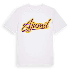 Ajamil baseball t-shirt – ekologisk bomull t-shirt från Pinshirt