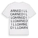 Arnedillo ordlek t-shirt