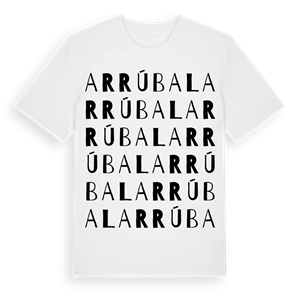 Arrúbal ordlek t-shirt – ekologisk bomull t-shirt från Pinshirt