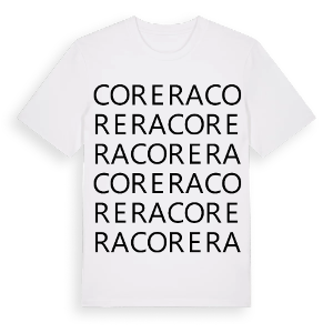 Corera ordlek t-shirt – ekologisk bomull t-shirt från Pinshirt
