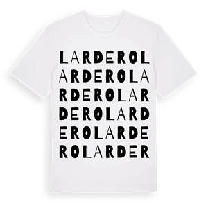 Lardero ordlek t-shirt – ekologisk bomull t-shirt från Pinshirt