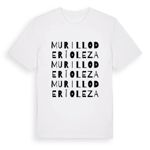 Murillo de Río Leza ordlek t-shirt – ekologisk bomull t-shirt från Pinshirt