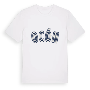 Ocón college t-shirt – ekologisk bomull t-shirt från Pinshirt