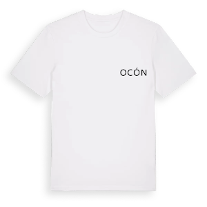 Jag älskar Ocón t-shirt litet tryck – ekologisk bomull t-shirt från Pinshirt