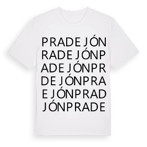 Pradejón ordlek t-shirt – ekologisk bomull t-shirt från Pinshirt