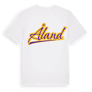Åland baseball t-shirt – ekologisk bomull t-shirt från Pinshirt