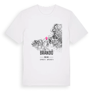 Brändö karta t-shirt – ekologisk bomull t-shirt från Pinshirt