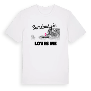 Någon i Brändö älskar mig t-shirt – ekologisk bomull t-shirt från Pinshirt
