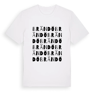 Brändö ordlek t-shirt – ekologisk bomull t-shirt från Pinshirt