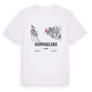 Hammarland karta t-shirt – ekologisk bomull t-shirt från Pinshirt
