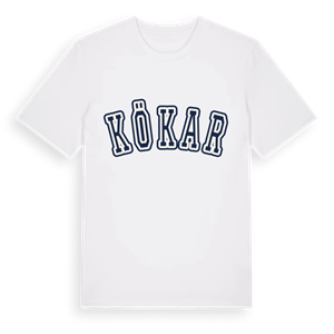 Kökar college t-shirt – ekologisk bomull t-shirt från Pinshirt