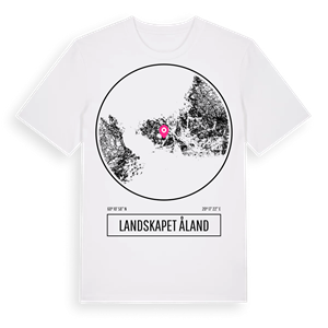 Landskapet Åland t-shirt – ekologisk bomull t-shirt från Pinshirt