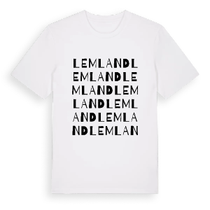 Lemland ordlek t-shirt – ekologisk bomull t-shirt från Pinshirt