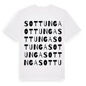 Sottunga ordlek t-shirt – ekologisk bomull t-shirt från Pinshirt