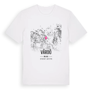 Vårdö karta t-shirt – ekologisk bomull t-shirt från Pinshirt