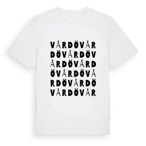 Vårdö ordlek t-shirt – ekologisk bomull t-shirt från Pinshirt