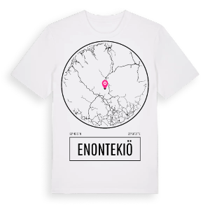 Enontekiö t-shirt – ekologisk bomull t-shirt från Pinshirt