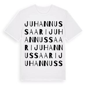Juhannussaari ordlek t-shirt – ekologisk bomull t-shirt från Pinshirt