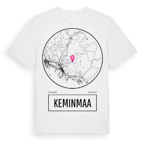 Keminmaa t-shirt – ekologisk bomull t-shirt från Pinshirt
