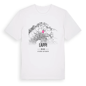 Lappi karta t-shirt – ekologisk bomull t-shirt från Pinshirt