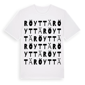 Röyttä ordlek t-shirt – ekologisk bomull t-shirt från Pinshirt