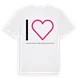 Jag älskar Treriksrøysa Golddajávri / Treriksröset / Kolmen valtakunnan rajapyykki t-shirt stort tryck