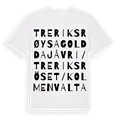 Treriksrøysa Golddajávri / Treriksröset / Kolmen valtakunnan rajapyykki ordlek t-shirt