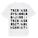 Treriksrøysa Golddajávri / Treriksröset / Kolmen valtakunnan rajapyykki ordlek t-shirt