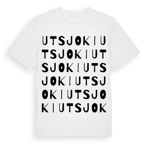Utsjoki ordlek t-shirt – ekologisk bomull t-shirt från Pinshirt