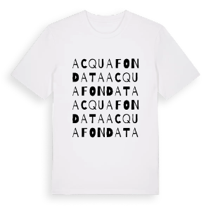 Acquafondata ordlek t-shirt – ekologisk bomull t-shirt från Pinshirt