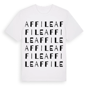 Affile ordlek t-shirt – ekologisk bomull t-shirt från Pinshirt