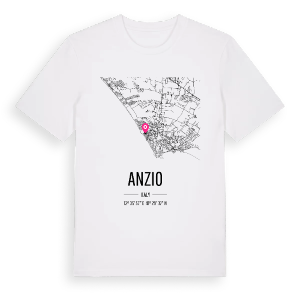 Anzio karta t-shirt – ekologisk bomull t-shirt från Pinshirt