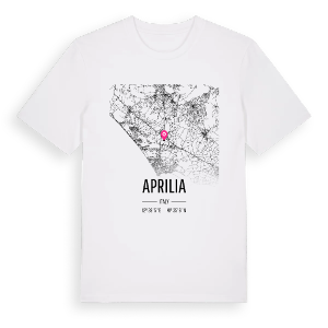 Aprilia karta t-shirt – ekologisk bomull t-shirt från Pinshirt