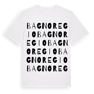 Bagnoregio ordlek t-shirt – ekologisk bomull t-shirt från Pinshirt