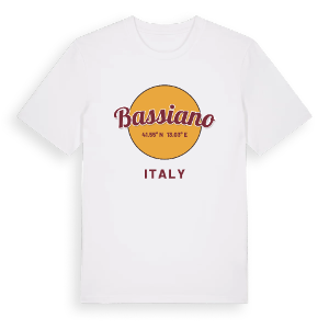 Bassiano cirkel t-shirt – ekologisk bomull t-shirt från Pinshirt