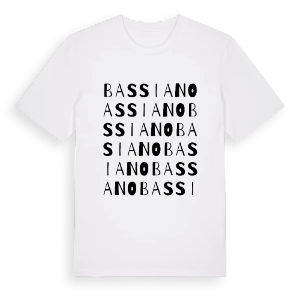Bassiano ordlek t-shirt – ekologisk bomull t-shirt från Pinshirt