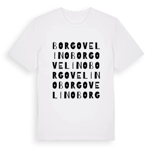 Borgo Velino ordlek t-shirt – ekologisk bomull t-shirt från Pinshirt