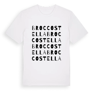 Broccostella ordlek t-shirt – ekologisk bomull t-shirt från Pinshirt