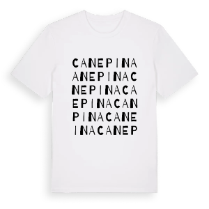 Canepina ordlek t-shirt – ekologisk bomull t-shirt från Pinshirt