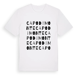 Capodimonte ordlek t-shirt – ekologisk bomull t-shirt från Pinshirt