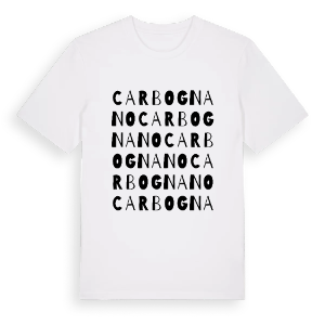 Carbognano ordlek t-shirt – ekologisk bomull t-shirt från Pinshirt