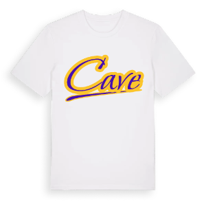 Cave baseball t-shirt – ekologisk bomull t-shirt från Pinshirt