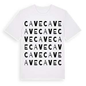 Cave ordlek t-shirt – ekologisk bomull t-shirt från Pinshirt