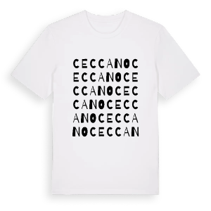 Ceccano ordlek t-shirt – ekologisk bomull t-shirt från Pinshirt