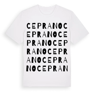 Ceprano ordlek t-shirt – ekologisk bomull t-shirt från Pinshirt