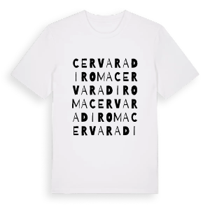 Cervara di Roma ordlek t-shirt – ekologisk bomull t-shirt från Pinshirt