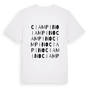 Ciampino ordlek t-shirt – ekologisk bomull t-shirt från Pinshirt