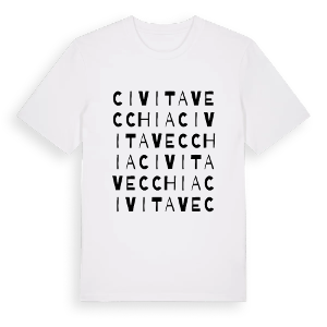 Civitavecchia ordlek t-shirt – ekologisk bomull t-shirt från Pinshirt