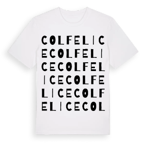 Colfelice ordlek t-shirt – ekologisk bomull t-shirt från Pinshirt